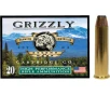 Grizzly Cartridge High Performance Rifle 45-70 Government  P Ammo 300 Grain Bonded Jacketed Hollow Point Box of 20