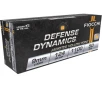 Fiocchi Defense Dynamics 9mm Luger Ammo 124 Grain Jacketed Hollow Point Case of 1000  20 Boxes of 50 