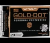 Speer Gold Dot 9mm Luger Ammo 124 Grain Bonded Jacketed Hollow Point Box of 20