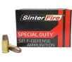 SinterFire Special Duty 10mm Auto Ammo 125 Grain Frangible Hollow Point Lead Free Case of 200  10 Boxes of 20 