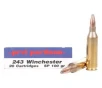 PPU 243 Winchester Ammo 100 Grain Jacketed Soft Point Box of 20