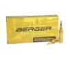 Berger Ammunition  6mm Creedmoor 109gr LR Hybrid  20 Box