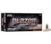 CCI Blazer Brass Handgun Ammunition 9mm Luger 124 gr  FMJ 1090 fps 50 ct