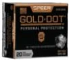 Speer Gold Dot Handgun Ammunition  357 Sig 125 gr HP 1350 fps 20 ct