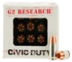 G2 Research Civic Duty  G2r 380 Acp Civic Duty 20 25 - FAST FLAT RATE SHIPPING 