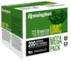 Remington Ammunition Umc  Rem 23683 L223r3a Umc 223 Mega 55 Mc 200 4 - FAST FLAT RATE SHIPPING 