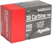 Aguila Ammunition  30 Carbine 110 Grain Full Metal Jacket Brass Case Rifle Ammo 50 Rounds 1E302110