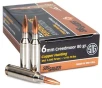 SIG SAUER SIG Hunting Rifle Ammo 6mm Creedmoor 80 grain Hunting Tipped Brass Cased Centerfire Rifle Ammo 20 Rounds E6MMCH1-20