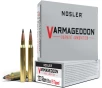 Nosler Varmageddon  223 Remington 55 Grain Flat Base Tipped Brass Cased Centerfire Rifle Ammo 20 Rounds 65145