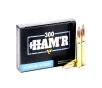 Wilson Combat Hornady FMJ 300 HAM R 125 Grain Brass Cased Pistol Ammo 20 Round A300HMR-125-FMJ-20RD