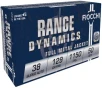 Fiocchi Range Dynamics  38Super 129 Grain FMJ Brass Pistol Ammo 50 Rounds 38SA