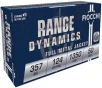 Fiocchi Range Dynamics  357 SIG 124 Grain FMJ Brass Cased Centerfire Pistol Ammo 50 Rounds 357SIGAP