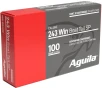 Aguila Ammunition 243 WIN 100 Grain Soft Point Brass Cased Rifle Ammo 20 Rounds 8047AG