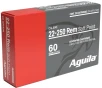 Aguila Ammunition 22-250 REM 60 Grain Soft Point Brass Cased Rifle Ammo 20 Rounds 20 Round 8338AG
