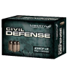 Liberty Ammunition Civil Defense  45 ACP  P 78 Grain Hollow Point Nickel-Plated Brass Cased Centerfire Pistol Ammo 20 Rounds LA-CD-45-013