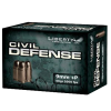 Liberty Ammunition Civil Defense 9mm Luger  P 50 Grain HP Brass Case Centerfire Pistol Ammo 20 Rounds Box LA-CD-9-014