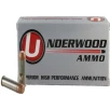 Underwood Ammo  45 Colt 250 Grain Full Metal Jacket Nickel Plated Brass Cased Pistol Ammo 50 Rounds 432