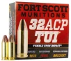 Fort Scott Munitions  32 ACP 71 Grain SCS Solid Copper Spun Brass Cased Rifle Ammo 20 Rounds 32ACP-071-SCV