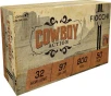 Fiocchi Cowboy Action  32 S W Long 97 Grain Lead Round Nose Brass Cased Pistol Ammo 50 Rounds 32SWLL