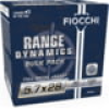 Fiocchi Range Dynamics 5 7x28mm 40 Grain FMJ Brass Pistol Ammo 150 Rounds 57FMJ40