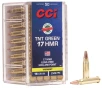 CCI Ammunition TNT Green  17 Hornady Magnum Rimfire 16 Grain TNT Green Hollow Point Rimfire Ammo 50 Rounds 951