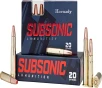 Hornady Subsonic  45-70 Government 410 grain Subsonic eXpanding Brass Cased Centerfire Rifle Ammo