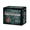 Liberty Ammunition Civil Defense 9mm Luger  P 50 Grain HP Brass Case Centerfire Pistol Ammo 100 Rounds Box LHPCD9014-KIT2