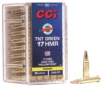 CCI Ammunition TNT Green  17 Hornady Magnum Rimfire 16 Grain Speer TNT Green Hollow Point Rimfire Ammo 2000 Round