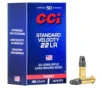 CCI Ammunition Standard Velocity  22 Long Rifle 40 Grain Lead Round Nose Rimfire Ammo 5000 Round