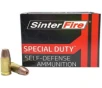 SinterFire Special Duty Self-Defense 380 Auto 75 Grain Hollow Point Frangible Brass Cased Pistol Ammo 20 Rounds 856086004728