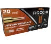Fiocchi Hyperformance Hunt 6mm Creedmoor 80 Gr Rifle Centerfire Brass Rifle Ammo 20 Round 6CMTT