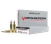 Nosler Varmageddon  204 Ruger 32 Grain Flat Base Tipped Brass Cased Centerfire Rifle Ammo 20 Rounds 65115