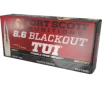 Fort Scott Munitions 8 6 Blackout 235 Grain Solid Copper Spun SCS Brass Cased Rifle Ammo 20 Rounds 86BLK-235-SCV1
