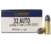 Magtech 32 Auto Ammunition MAG32C 71 Grain Lead Round Nose 50 rounds