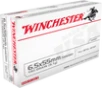 Winchester 6 5x55mm Swedish Ammunition Target USA6555 140 Grain Full Metal Jacket 20 Rounds