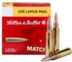 Sellier   Bellot 338 Lapua Mag Ammunition SB338LMB 300 Grain Match Sierra MatchKing Hollow Point Case of 100 Rounds