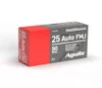 Aguila 25 ACP Ammunition 1E252110CASE 50 Grain Full Metal Jacket Case 1000 Rounds