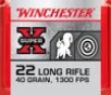 Winchester 22LR Super Speed X22LRSS1 22 LR 40 gr CPRN 1300 fps CASE 2 000 rounds