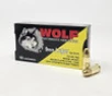 Wolf Performance 9mm Ammunition Brass Plated Steel Case WPA919WCFMJ 124 Grain Full Metal Jacket 50 Rounds