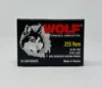 Wolf 223 Rem Ammunition Performance WOLFTULA22355CASE 55 Grain Full Metal Jacket Case 1000 Rounds