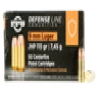 Prvi PPU 9mm Luger Ammunition Defense PPD91 115 Grain Jacketed Hollow Point 50 Rounds