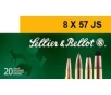 Sellier   Bellot 196 gr Semi-Jacketed Soft Point Cutting Edge 8x57mm JS Ammo  20 box - SB857JSB