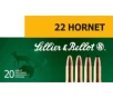 Sellier   Bellot 45 gr Full Metal Jacket  22 Hornet Ammo  20 box - SB22HA