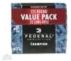 Federal  22 Long Rifle 36gr Copper Plated HP Champion Ammunition  525 Rounds - 745