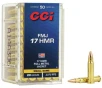 CCI Ammunition 17 HMR 20 Grain Full Metal Jacket 50 Count