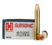 Hornady 45-70 Government 410Gr Sub-X Subsonic     Box of 20