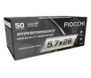 Fiocchi Hyperformance Tipped HP 5 7x28mm Handgun Ammunition 50 Round Box