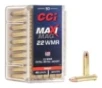 CCI Maxi-Mag TMJ Target 22 Winchester Magnum Rimfire  WMR  Rimfire Ammunition 50 Round Box