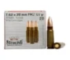 Sterling FMJ Steel Cased 7 62x39mm Rifle Ammunition 20 Round Box