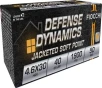 Fiocchi 46EXB Defense Dynamics Jacketed Soft Point 40 Grain 4 6x30mm HK 1900 fps